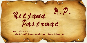 Miljana Paštrmac vizit kartica